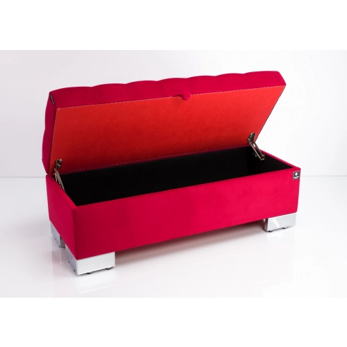 Kufer Pikowany CHESTERFIELD Czerwony / Model Q-4 Rozmiary od 50 cm do 200 cm